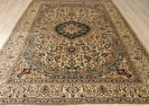 Vintage Nain Hand-Knotted Wool Persian Rug (Size: 250 X 350 CM)